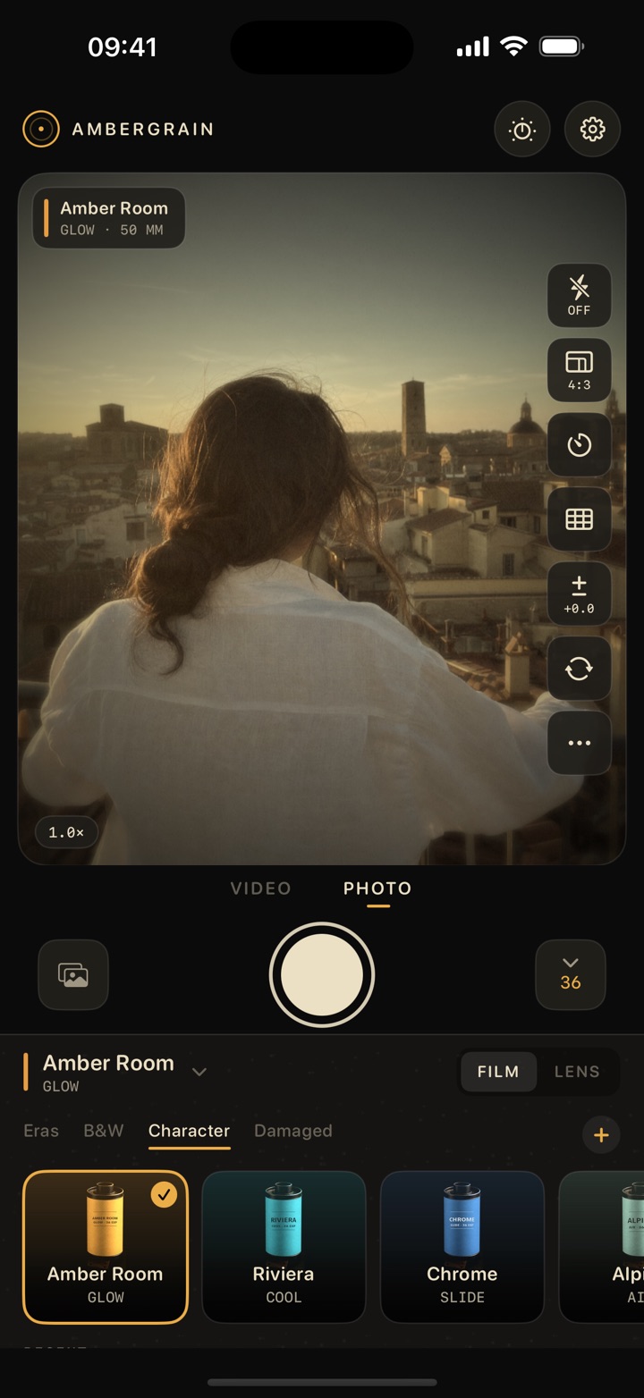 Ambergrain — Live Film Camera